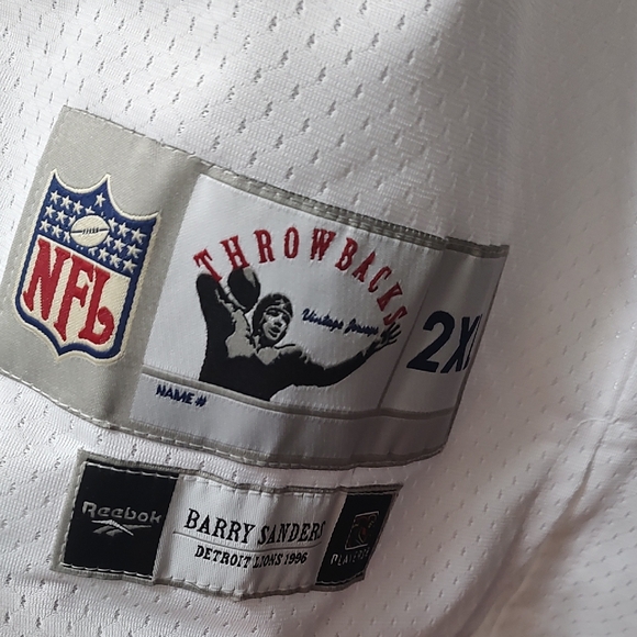 Barry Sanders White and Blue Football Jersey( Brand New With Tags) - Picture 6 of 16